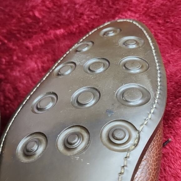 EMLING CHAUSSEUR BROWN LEATHER PEBBLED OXFORDS VERY ELEGANT MENS SIZE 11 - Picture 11 of 16